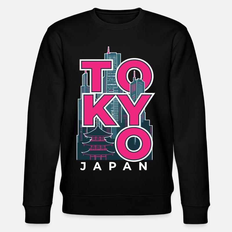Tokyo Japon Skyline Rétro - Sweat bio CHANGER Stanley/Stella Unisexe - noir