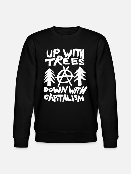 Anti-kapitalisme Antifa Naturbevaring Klimaforandringer - Stanley/Stella økologisk unisex-sweatshirt CHANGER - sort