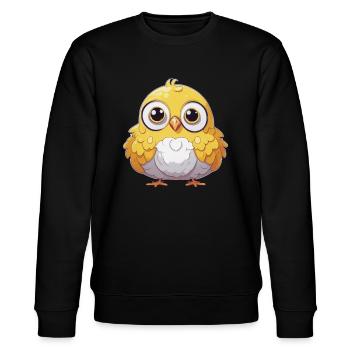 Kinder Süßes Küken Ostern Vogel - Stanley/Stella Unisex Bio-Sweatshirt CHANGER  - Schwarz - Vorne - Nik (191cm) & Marisol (170cm)