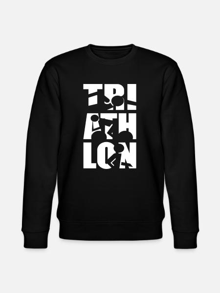 Triathlon Athletes Design Athletes - Stanley/Stella CHANGER Unisex Organic Sweatshirt - black