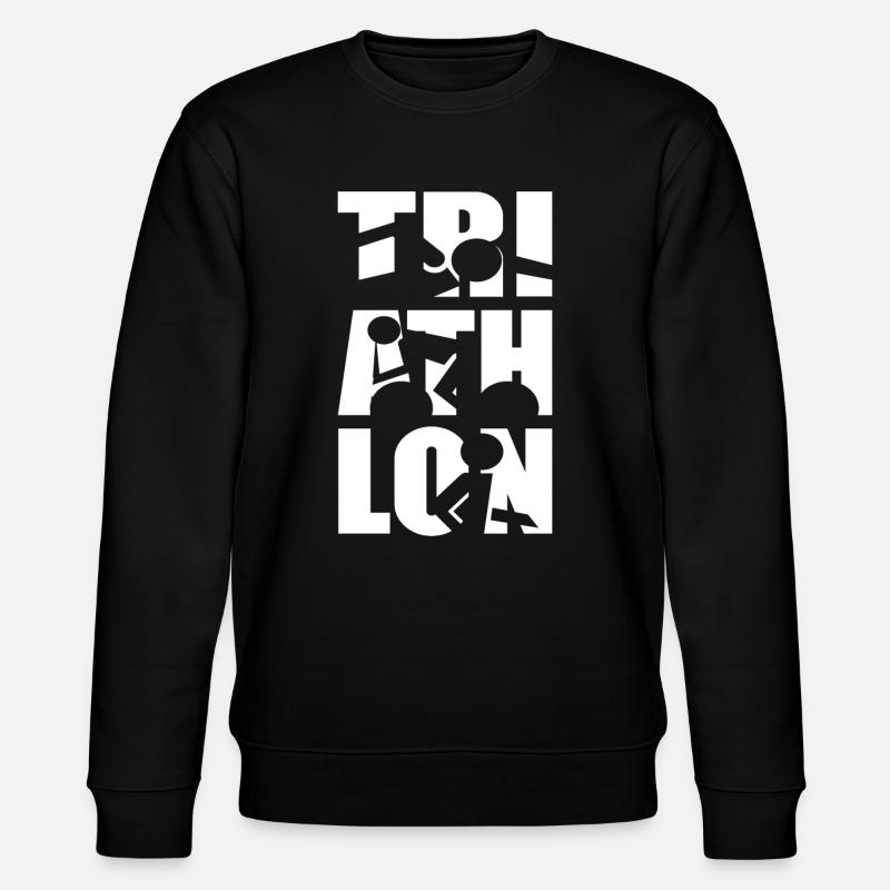 Triathlon Athletes Design Athletes - Stanley/Stella CHANGER Unisex Organic Sweatshirt - black