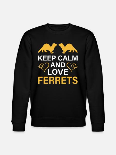 Frettchen - Stanley/Stella Unisex Bio-Sweatshirt CHANGER  - Schwarz