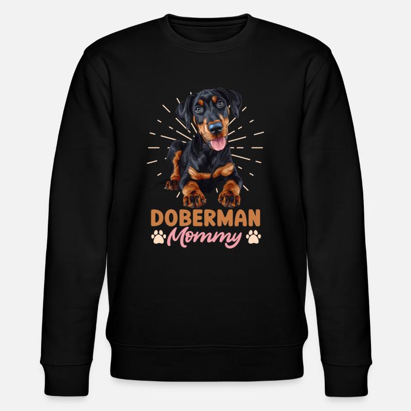 DOBERMANN MUTTI Hundebesitzer Dobermänner - Stanley/Stella Unisex Bio-Sweatshirt CHANGER - Schwarz