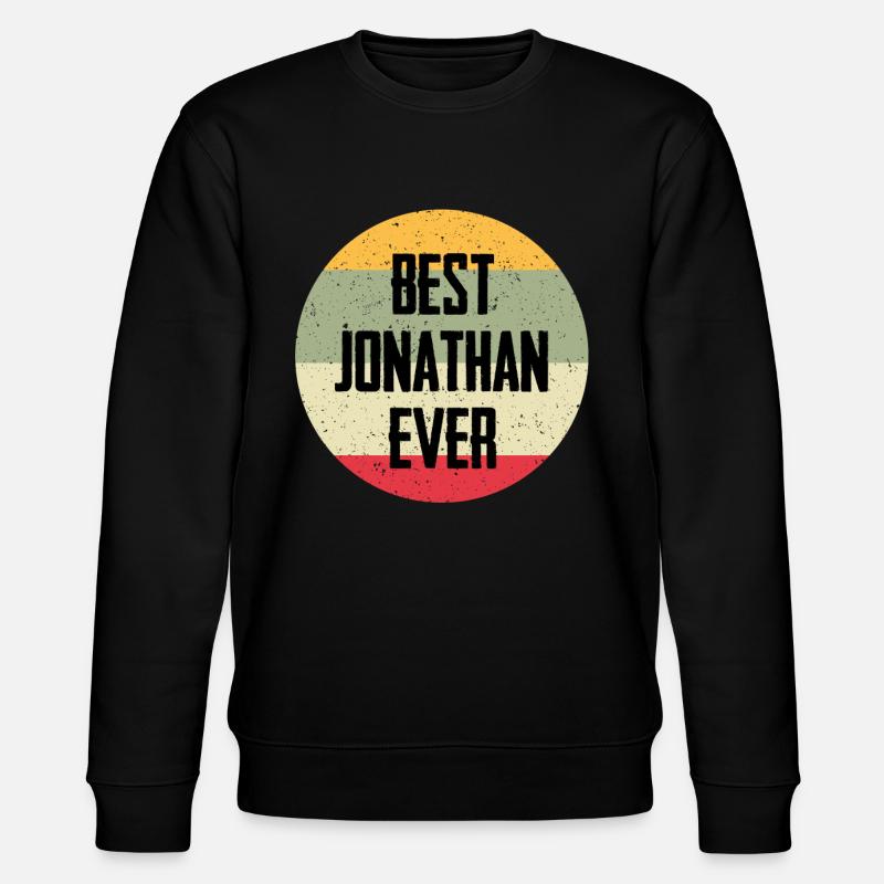 Best Jonathan Ever - Stanley/Stella CHANGER Unisex Organic Sweatshirt - black