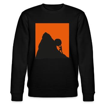Sisyphus - Stanley/Stella Unisex Bio-Sweatshirt CHANGER  - Schwarz - Vorne - Nik (191cm) & Marisol (170cm)