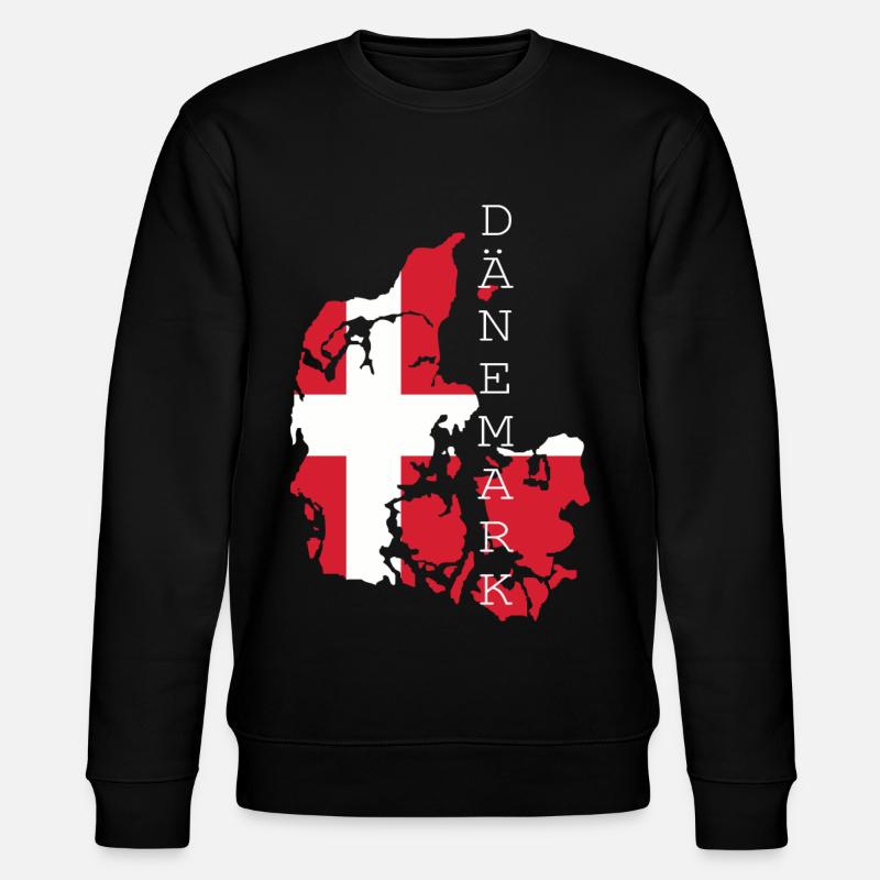 Danemark drapeau - Sweat bio CHANGER Stanley/Stella Unisexe - noir