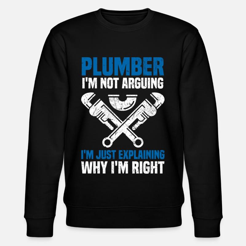 Dictons de plombier - Sweat bio CHANGER Stanley/Stella Unisexe - noir