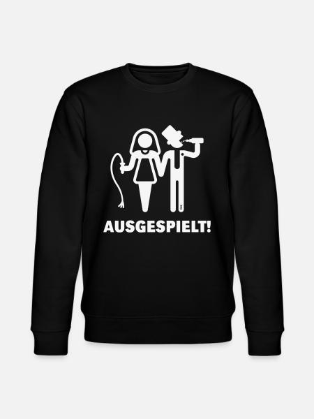 Ausgespielt! (JGA / Peitsche / Bier / White) - Stanley/Stella Unisex Bio-Sweatshirt CHANGER - Schwarz