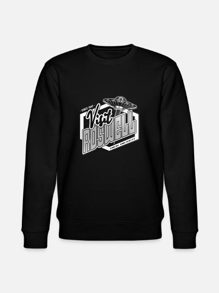 VISIT ROSWELL - Stanley/Stella CHANGER Unisex Organic Sweatshirt - black