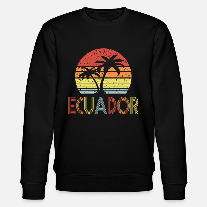 Ecuador - Stanley/Stella Unisex Bio-Sweatshirt CHANGER  - Schwarz