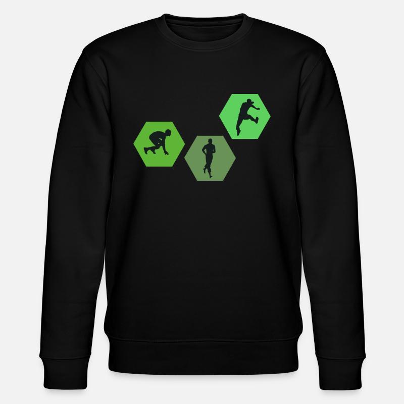 Trail Marathon Athletics Walker Athlete - Stanley/Stella CHANGER Unisex Organic Sweatshirt - black