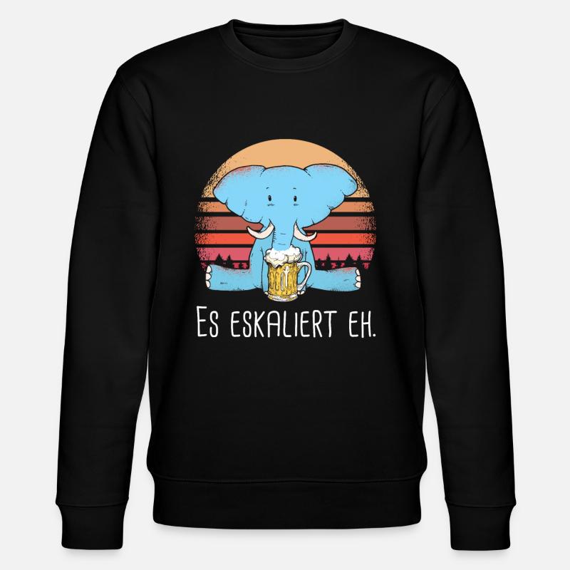 Es Eskaliert Eh - Stanley/Stella Unisex Bio-Sweatshirt CHANGER  - Schwarz