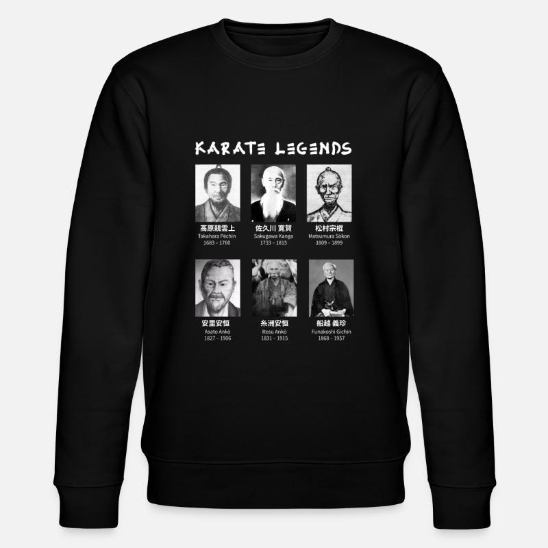Karate legends origin - Stanley/Stella CHANGER Unisex Organic Sweatshirt - black