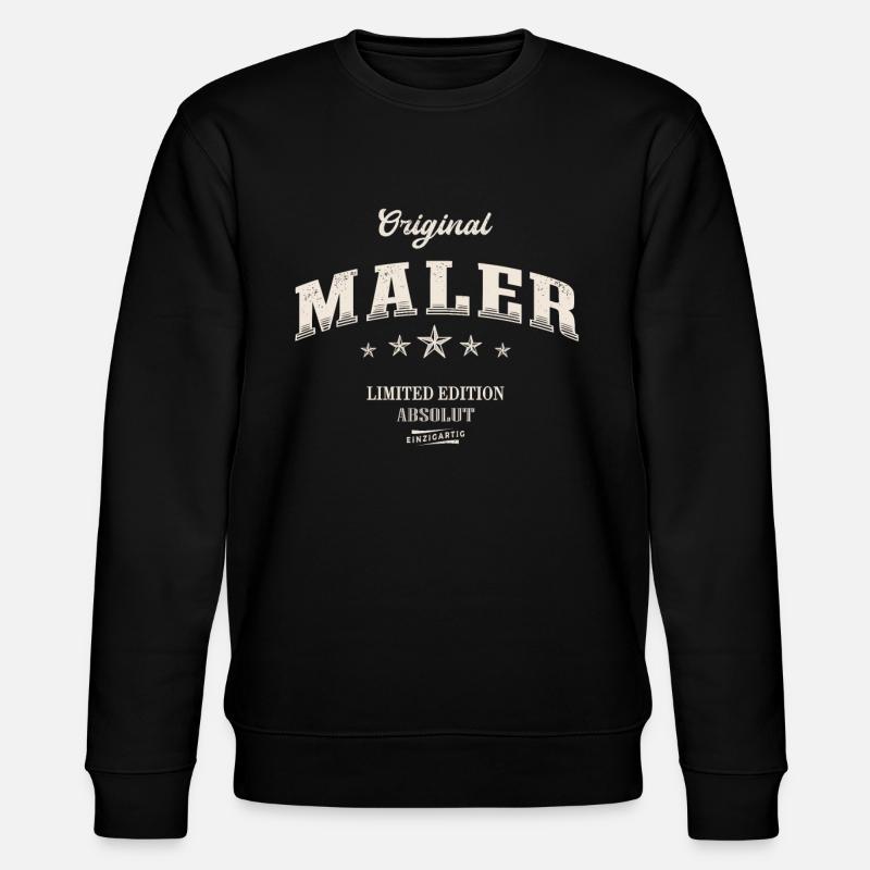 Maler Limited Edition - Stanley/Stella Unisex Bio-Sweatshirt CHANGER  - Schwarz