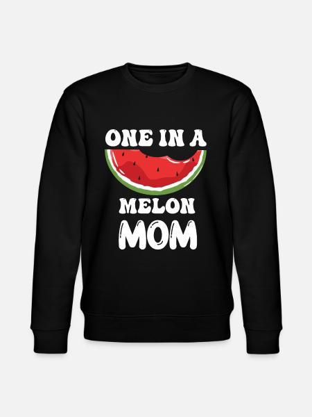 En i en melon mor sjove mor citater mor - Stanley/Stella økologisk unisex-sweatshirt CHANGER  - sort