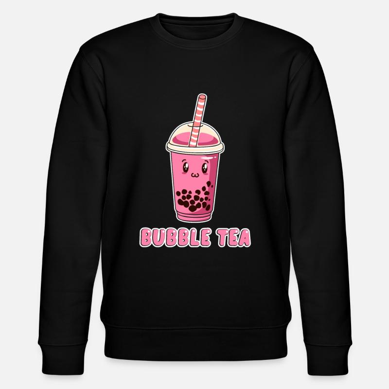 Kawaii Boba Tea Bubble Tea - Stanley/Stella Unisex Bio-Sweatshirt CHANGER  - Schwarz