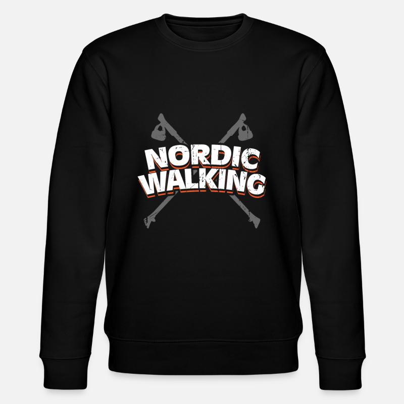 Nordic Walking - Stanley/Stella Unisex Bio-Sweatshirt CHANGER  - Schwarz