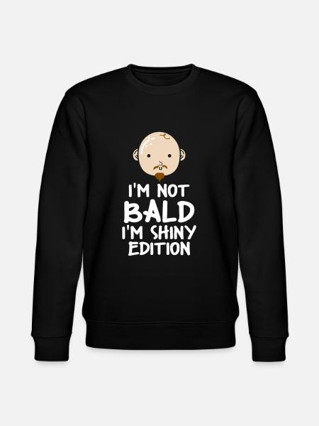Niet kaal glanzend editie kaal hoofd kaalheid - Stanley/Stella Uniseks bio-sweatshirt CHANGER - zwart