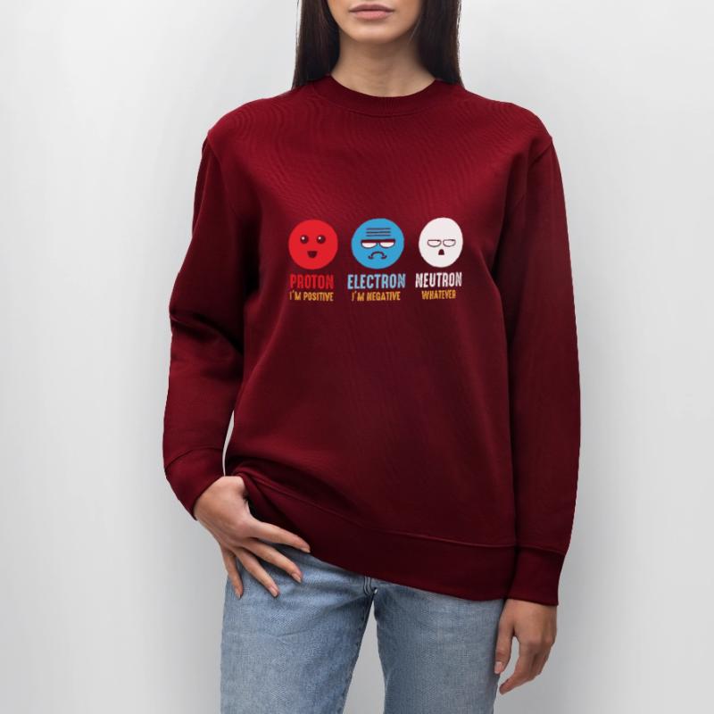 Science chemistry protons electrons neutrons Stanley/Stella CHANGER Unisex Organic Sweatshirt