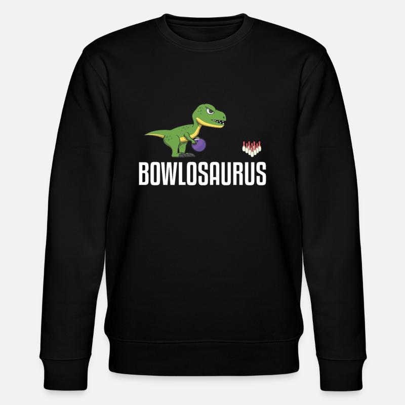 Bowling dinosaure bowler drike dino - Sweat bio CHANGER Stanley/Stella Unisexe - noir