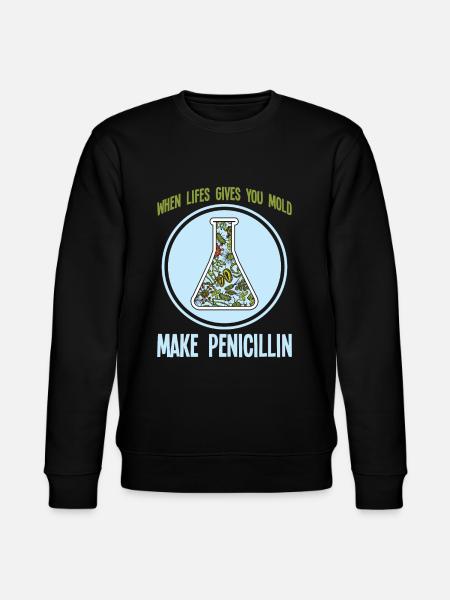 Science bacteria mold penicillin - Stanley/Stella CHANGER Unisex Organic Sweatshirt - black
