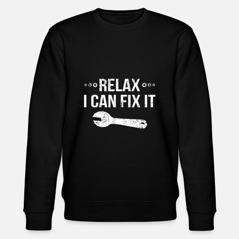 Funny carpenter tools handyman - Stanley/Stella CHANGER Unisex Organic Sweatshirt - black