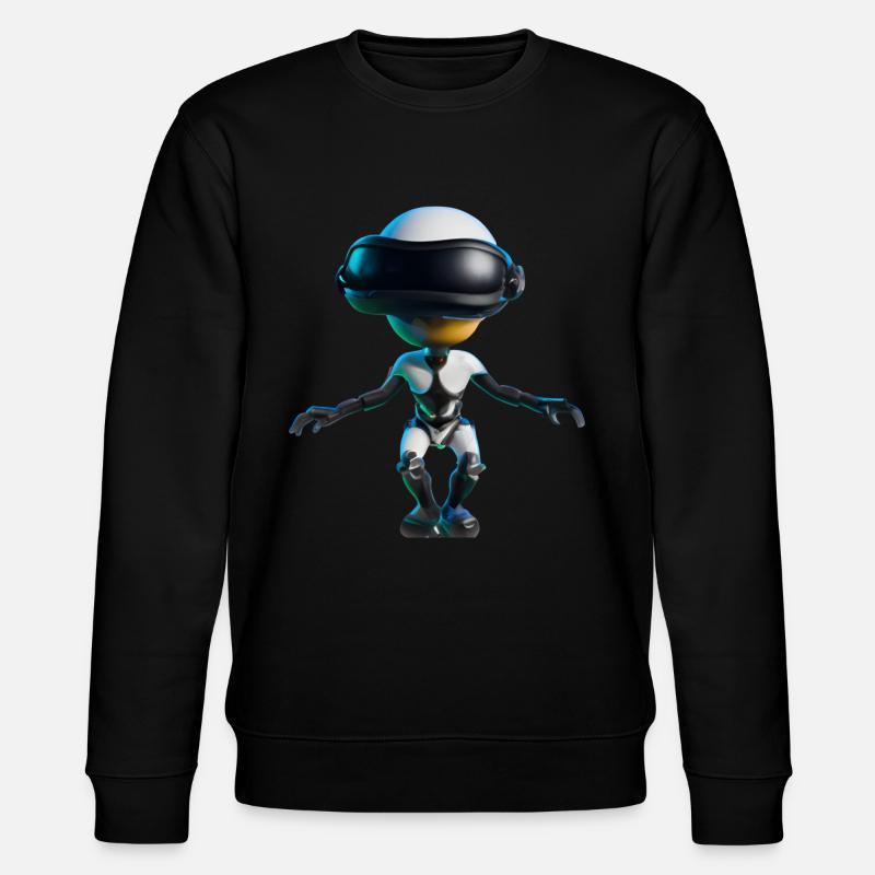 VR Alien - Sweat bio CHANGER Stanley/Stella Unisexe - noir