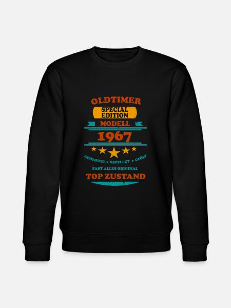Oldtimer Retro 1967 - Stanley/Stella Unisex Bio-Sweatshirt CHANGER  - Schwarz
