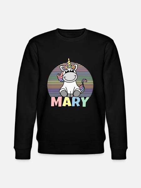 Mary Einhorn Name - Stanley/Stella Unisex Bio-Sweatshirt CHANGER  - Schwarz