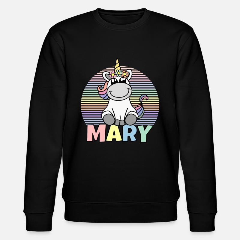 Mary Einhorn Name - Stanley/Stella Unisex Bio-Sweatshirt CHANGER - Schwarz