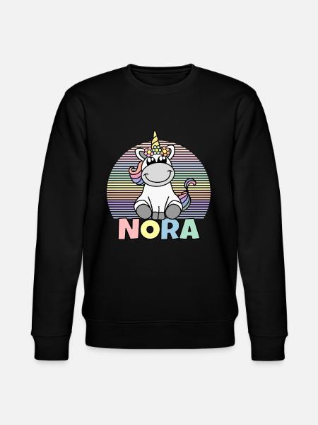 Nome dell'unicorno Nora - Felpa ecologica unisex CHANGER di Stanley/Stella - nero