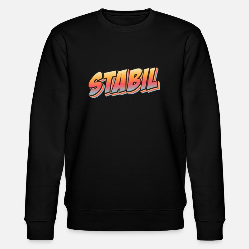 Stabil Comic - Stanley/Stella Unisex Bio-Sweatshirt CHANGER - Schwarz