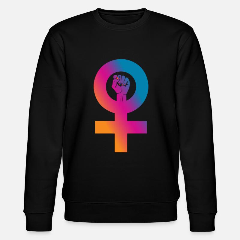 Poing de puissance féminine - Sweat bio CHANGER Stanley/Stella Unisexe - noir