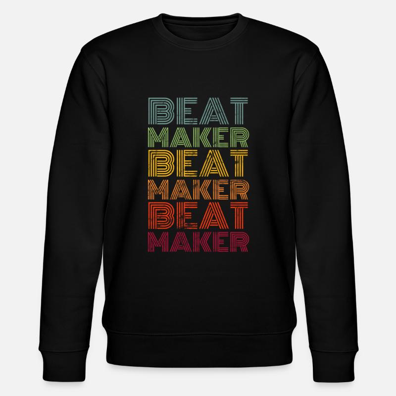 Beat Maker Retro - Stanley/Stella Unisex Bio-Sweatshirt CHANGER  - Schwarz