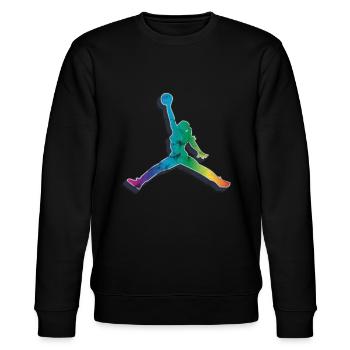 Basket girl - Sweat bio CHANGER Stanley/Stella Unisexe - noir - Devant - Nik (191cm) & Marisol (170cm)