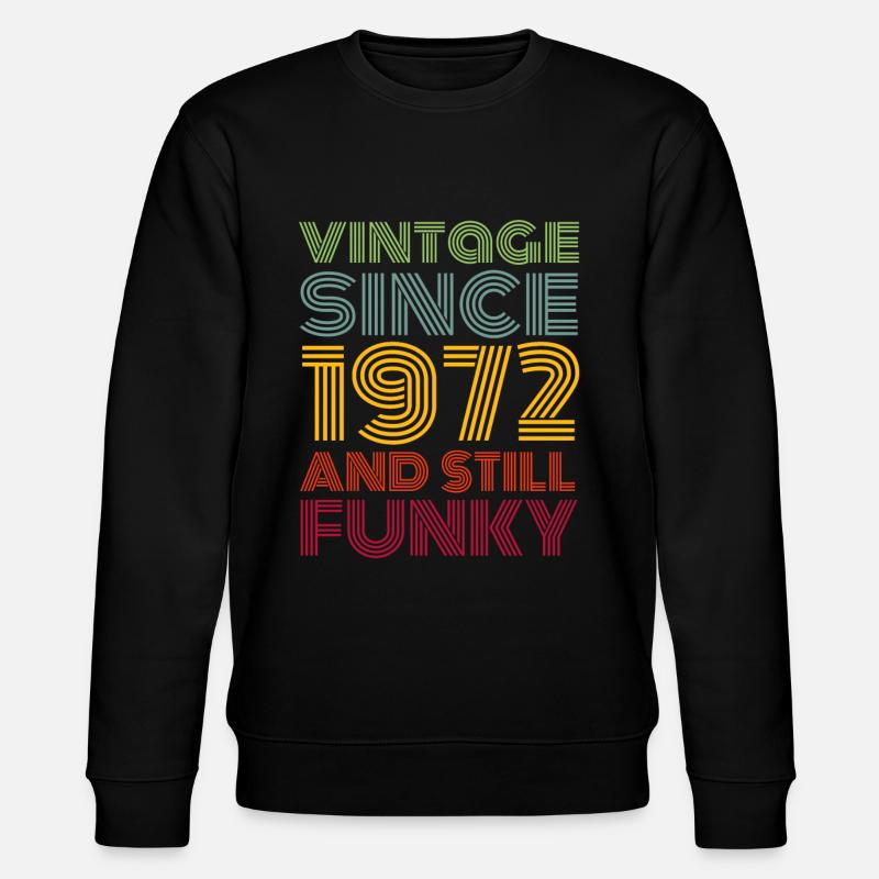 1972 Vintage - Stanley/Stella Unisex Bio-Sweatshirt CHANGER  - Schwarz