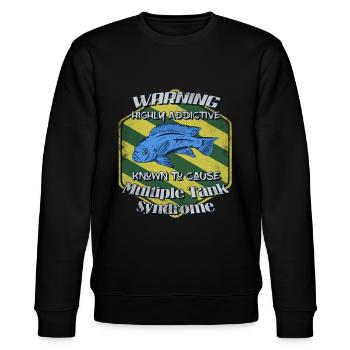 Mbuna Cichlids Malawi Cichlid Contagious Tank - Stanley/Stella CHANGER Unisex Organic Sweatshirt - black - Front - Nik (191cm) & Marisol (170cm)