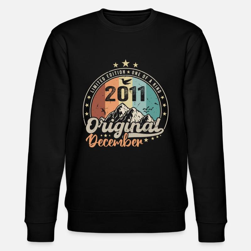 Dezember 2011 Geburtstagsgeschenk - Dezember 2011 - Stanley/Stella Unisex Bio-Sweatshirt CHANGER  - Schwarz