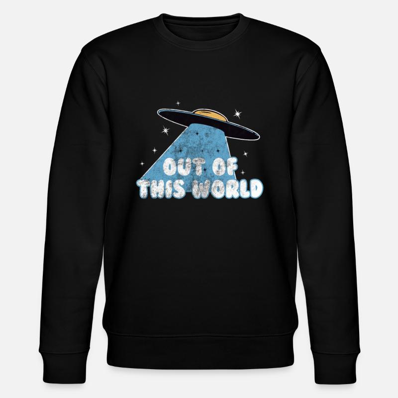 Ufo Alien - Stanley/Stella CHANGER Unisex Organic Sweatshirt - black