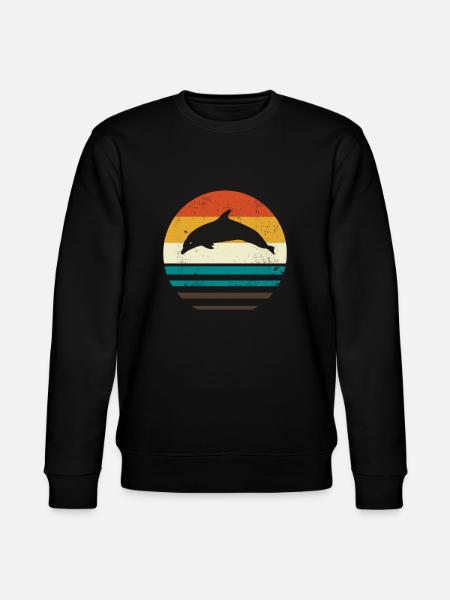 dolphin - Stanley/Stella CHANGER Unisex Organic Sweatshirt - black