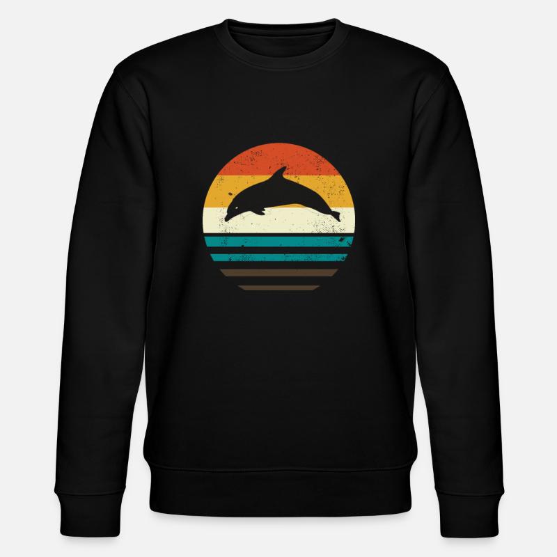 dolphin - Stanley/Stella CHANGER Unisex Organic Sweatshirt - black