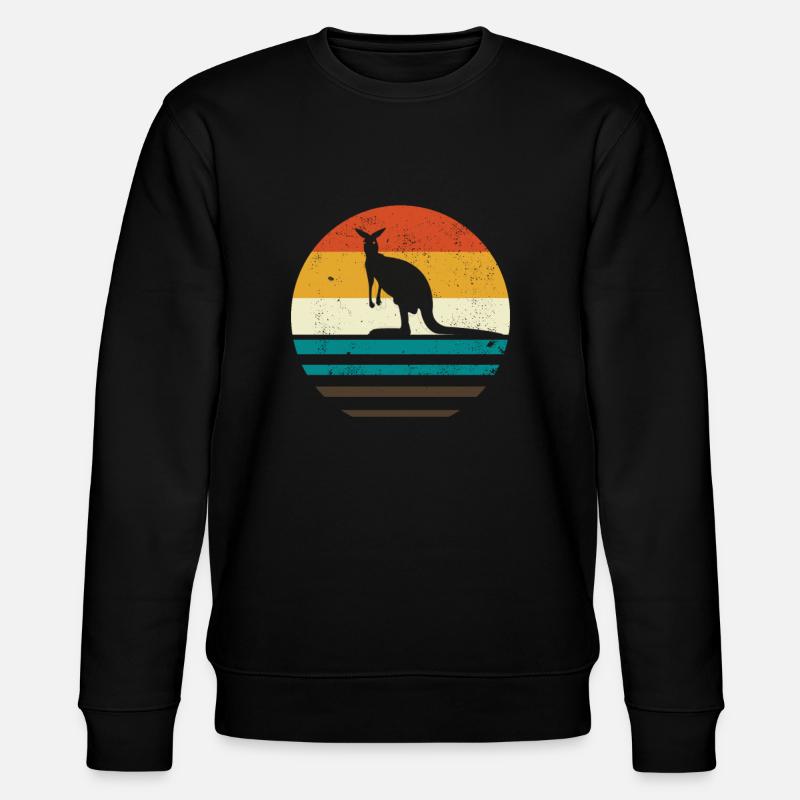 kangaroo - Stanley/Stella CHANGER Unisex Organic Sweatshirt - black