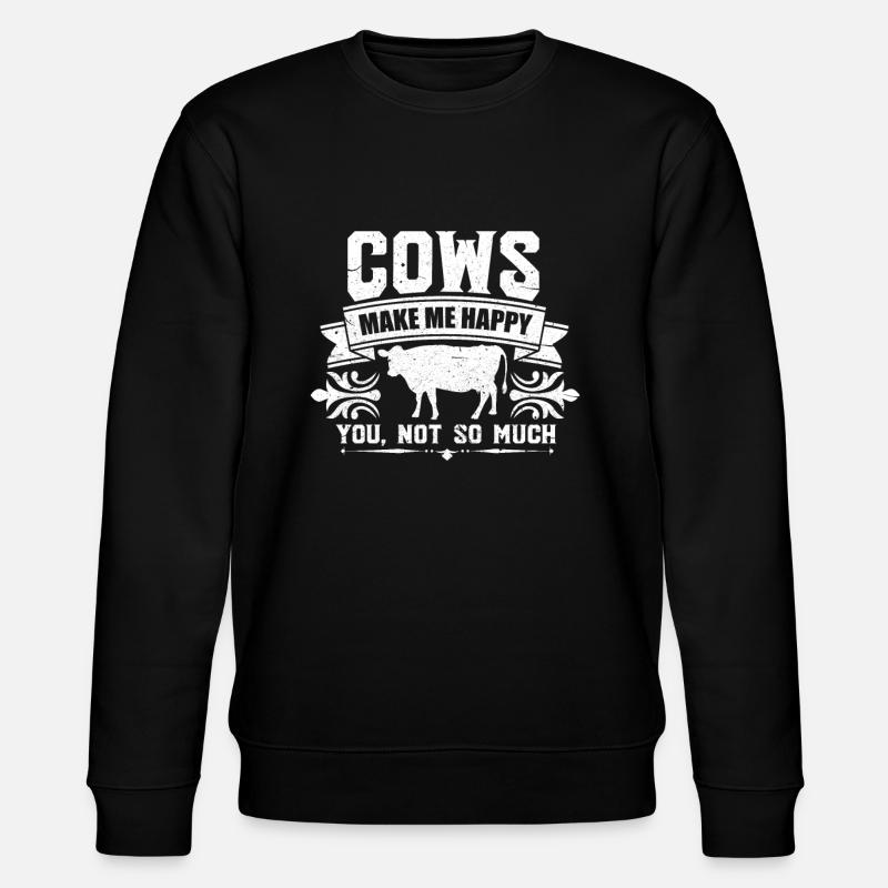 vaches - Sweat bio CHANGER Stanley/Stella Unisexe - noir
