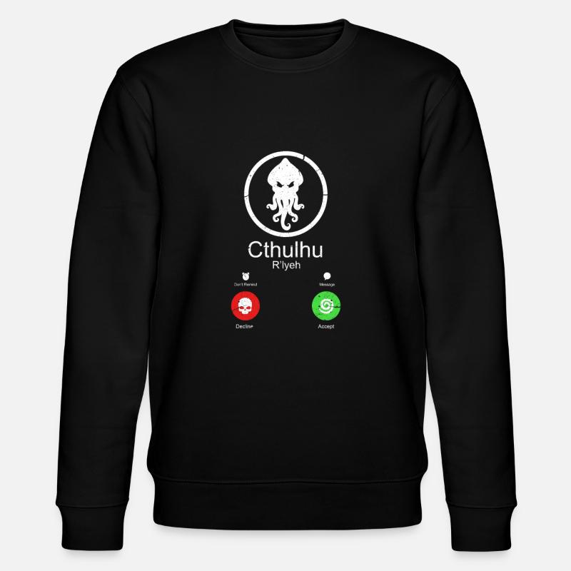 Cthulhu - Stanley/Stella Unisex Bio-Sweatshirt CHANGER  - Schwarz