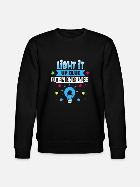 autism - Stanley/Stella CHANGER Unisex Organic Sweatshirt - black