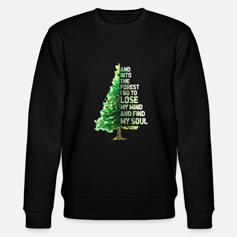 forêt - Sweat bio CHANGER Stanley/Stella Unisexe - noir