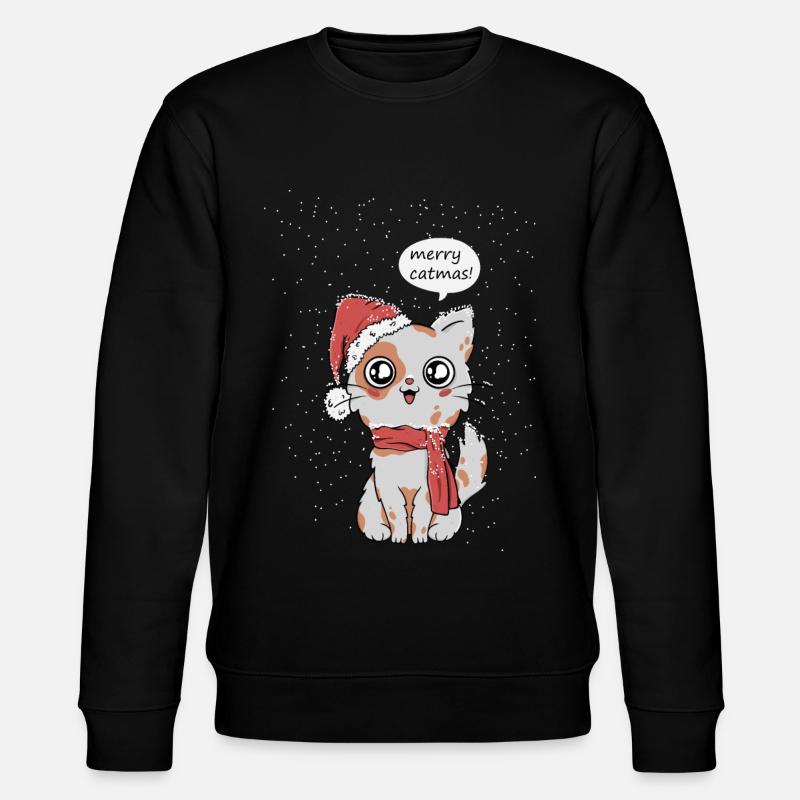 Noël de chats - Sweat bio CHANGER Stanley/Stella Unisexe - noir