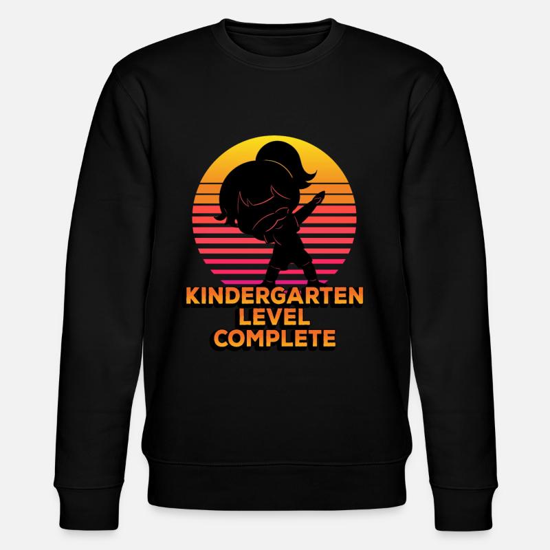 Kindergarten Level Complete Silhouette Dabbing - Stanley/Stella CHANGER Unisex Organic Sweatshirt - black