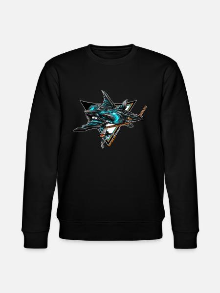 Daddy'SHARK Shop Logo #2 - Stanley/Stella CHANGER Unisex Organic Sweatshirt - black