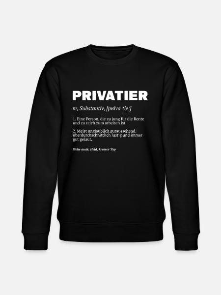 Privatier Definition - Stanley/Stella Unisex Bio-Sweatshirt CHANGER - Schwarz